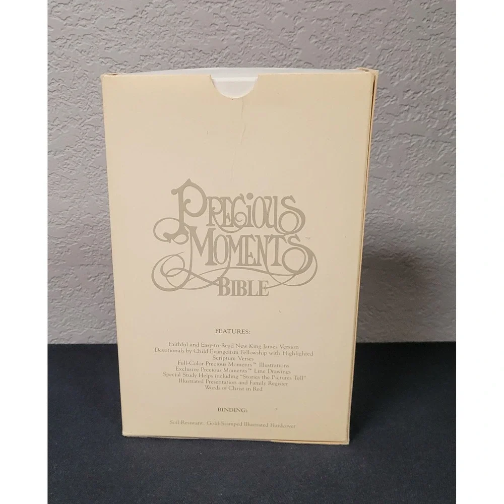 VTG 1985 Precious Moments Bible Hardcover NKJV with Original Box Clean Unmarked